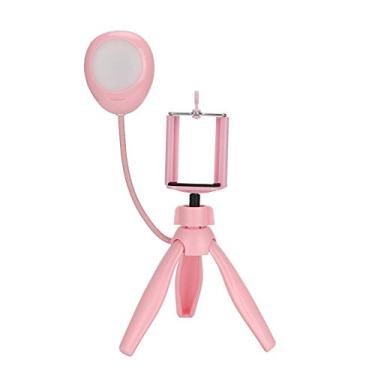Imagem de Luz de enchimento de tripé, lâmpada dobrável para celular com transmissão ao vivo com tripé e suporte de telefone