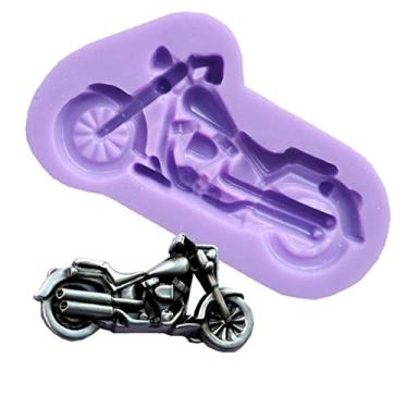 Imagem de Motocicleta Moldes de silicone Fondant Cake Ice Cream Mouss Molde Fondant Chocolate Pudding Jelly Cake Tools da Runloo