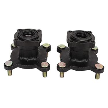 Imagem de Cubo do aro roda do freio a disco dianteiro atv 4 prisioneiros conjunto do cubo do aro roda do freio a disco dianteiro liga de aço para go kart atv 4 rodas