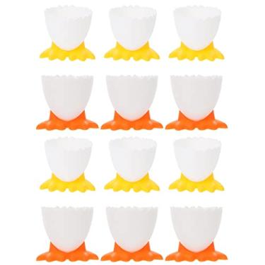 Imagem de Hemoton 12 Peças Suporte Para Copo De Prato De Escargot De Cogumelos Pratos De Ostras Suporte De Copos De Porta-ovos Porta Ovos De Plástico Pp Bebê Caracol De Rio Com Base