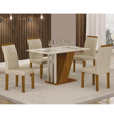 Imagem de Conjunto Sala De Jantar Com 4 Cadeiras Miami - Yescasa