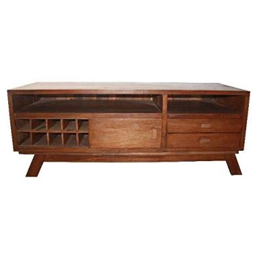 Imagem de Rack Rústico Adega Bulma em Madeira de Demolição - Cód-BP2084