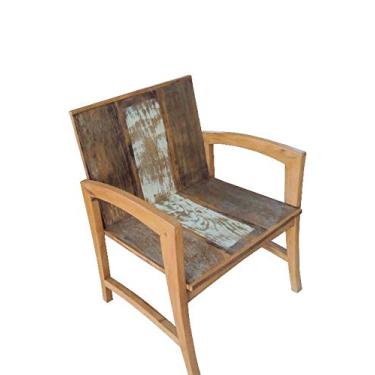 Imagem de Poltrona Rústica Fantástico em Madeira de Demolição - Cód 1851