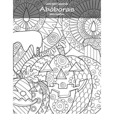 Imagem de Livro para Colorir de Abóboras para Adultos: 1