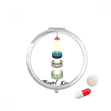 Imagem de Porta-comprimidos Visiting Seul Tower na Coreia do Sul, caixa de armazenamento de medicamentos