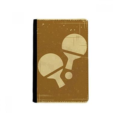 Imagem de Porta-passaporte com estampa de ilustração esportiva de tênis de mesa, porta-cartões Notecase Burse