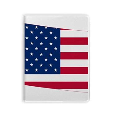 Imagem de Wyoming America Mapa Estrelas Listras Bandeira Caderno Capa de Goma Diário Capa Macia Diário