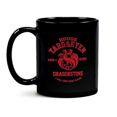 Imagem de Caneca Game Of Thrones Casa Targaryen Black