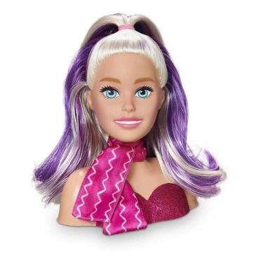 Barbie Busto Maquiagem Sparkle com Maquiagem Salão - Mattel