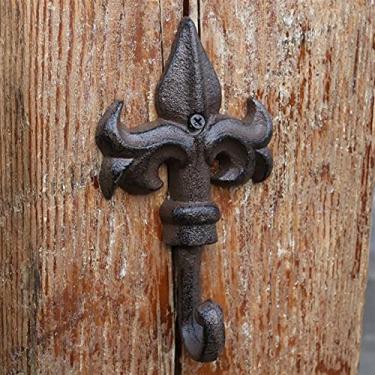 Imagem de GUIPAIHAI Ganchos de parede de ferro fundido rústico antigo feito à mão para pendurar plantas e casacos (cor: A)