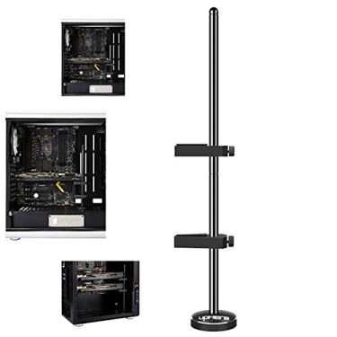 Imagem de upHere Suporte GPU para placa de vídeo, suporte para coldre/coldre, alumínio aeroespacial anodizado, cartões de slot único ou duplo preto