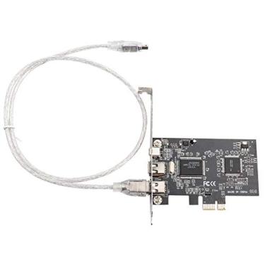 Imagem de Placa PCIE Firewire, Controlador IEEE 1394 PCI Express, Adaptador Firewire 800 1394a Com Cabo Firewire, 3 Portas, 2x 9 Pinos, 1x 6 Pinos