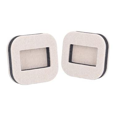 Imagem de Almofada de feltro de roda de cadeira, 5 peças de copos de rodízio de feltro para móveis, controles deslizantes de roda de cadeira, almofadas de feltro para pisos de madeira (marrom), copos de móveis (cor de feijão)