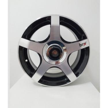 Imagem de 4 Rodas brw 450 - Porca - Aro 14 4X100/108 Preta Diamantada