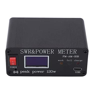 Imagem de Medidor de Onda Curta Ondímetro Permanente de Liga de Alumínio SWR e Medidor de Potência Medidor de Onda Permanente para Medição de Energia Elétrica