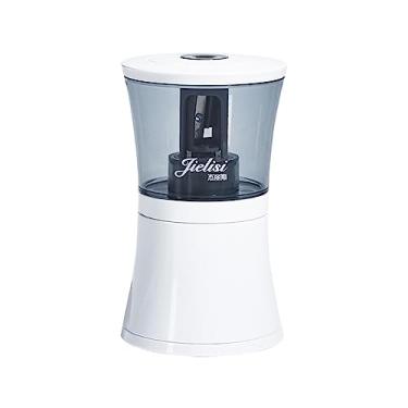 Imagem de dalisp Apontador de lápis elétrico portátil - Carregamento USB - Apontador rápido - Lápis r 6,5-8mm - Preto e Branco