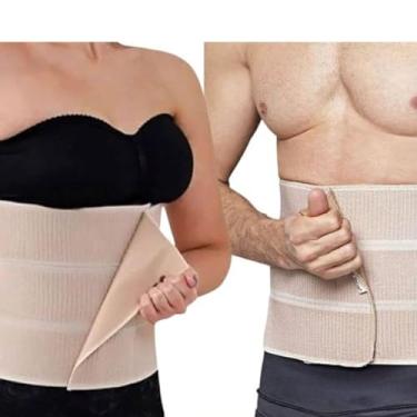 Imagem de Faixa Abdominal Elástica Pós-Cirúrgica para Hérnia e Bariátrica - Macom - 3 Elásticos -...
