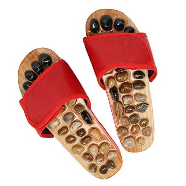Imagem de Chinelo de Massagem Nos Pés Seixos Sapatos Chinelos Ferramenta Shiatsu Sandálias Femininas para Espelhos Plantares (35-36)