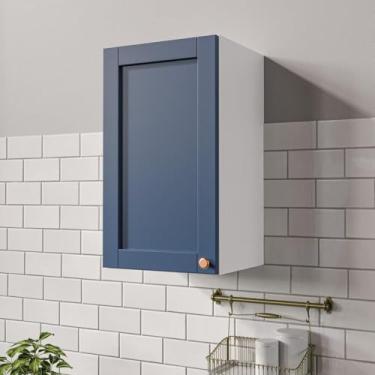 Imagem de Aéreo 1 Porta 40 cm Arizona Cabecasa Madeiramadeira Branco/azul