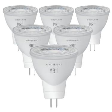 Imagem de MR11 Mini Dicróica com Base GU4, Lâmpada LED, 3W, 12 Volts, 280lm, IRC≈92, 6000K Branco frio, pacote de 6