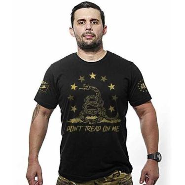 Imagem de Camiseta Militar Don't Tread On Me Snake Gold Line - Team Six
