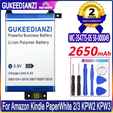 Imagem de Bateria de alta capacidade para Amazon Kindle PaperWhite  2650mAh  MC-354775-05  58-000049  2  3