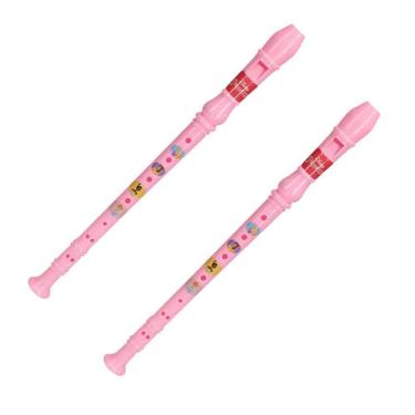 Imagem de Brinquedo Infantil Flauta Doce Soprano Disney Princesas 2 Pç