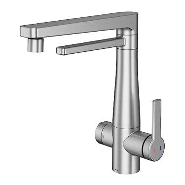 Imagem de Torneira Misturador Monocomando Docol Vitalis 15796BH com Filtro de Bancada Inox Escovado