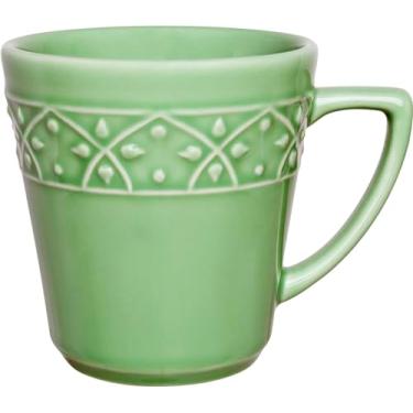 Imagem de Kit 12 Canecas Verde Mendi Sálvia Oxford® Cerâmica 360ml