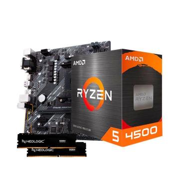 Imagem de Kit Upgrade Amd Ryzen 5 4500, Placa Mae A520m, 32Gb Ddr4, Neologic - Nli84629