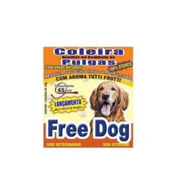 Imagem de Coleira Natural Antipulgas 45cm Free Dog Cães Cachorro Pet Anti Pulgas
