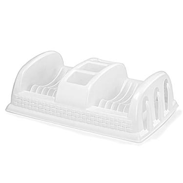 Imagem de ESCORREDOR DE PRATOS BRANCO COMPACTO RATTAN