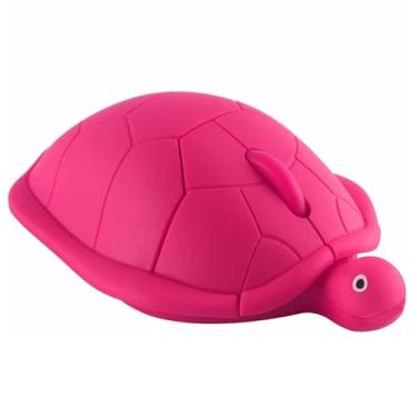 Imagem de Mouse sem fio fofo animal pequeno em forma de tartaruga mouse portátil 2,4 G 1600 DPI óptico USB silencioso sem fio 3 botões mouse de viagem para laptop, PC, notebook, MacBook crianças meninas