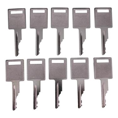 Imagem de JEENDA Chaves de ignição D250 307852A1 6693241 6709527 714602 A77313 para Bobcat Case IH Skid Steer Terex Broce Genie Grove JLG Komatsu Empilhadeira Volvo 1835B 1835C 1838 1844 0 CX50 CX60 CX70 CX80