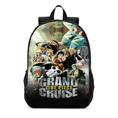 Imagem de Mochila Escolar Infanto Juvenil Anime One Piece Aventura Pirata Novidades 0283-Unissex