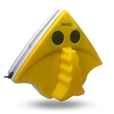 Imagem de UseFull Limpador de Vidro Magnético Profissional - Limpa Vidro Magnético Janela Rodo para Limpar Vidro de Janela - Limpa Vidro Dupla Face com Imã Limpador de Janelas Apartamento e Esponja Magnética