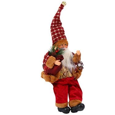 Imagem de Boneca de Papai Noel Estatuetas de Papai Noel Mesa central de mesa de Papai Noel Travesseiro de boneca de pelúcia Boneca de Papai Noel Micro brinquedos Adoráveis ​​Decoração de Natal Boneca Criança De