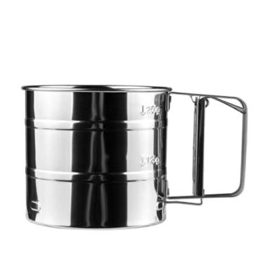 Imagem de Polvilhador camada única do tipo caneca Inox com medidor
