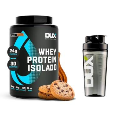 Imagem de Combo Whey Protein Isolado Cookies Dux Nutrition 900g + Coqueteleira