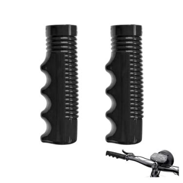 Imagem de Punhos de guidão de triciclo de 3/4 polegadas para 1 par de punhos de guidão de bicicleta, conjunto de alças de guidão de bicicleta não deslizantes para guidão de bicicleta especializadas (preto)