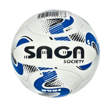 Imagem de Genérico BOLA DE SOCIETY AZUL - 67 a 68 cm, 420 g, Azul, Grande, 6 Peças, 6 Gomos, PVC + EVA, Costurado, Bola de Futebol