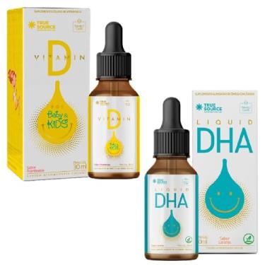 Imagem de Combo Vitamina D Baby & Kids em gotas + DHA Líquido - True Source