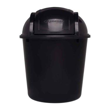 Imagem de Lixeira Com Tampa Basculante. 5,5l Eco Nature Preto Jaguar