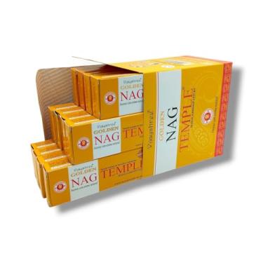 Imagem de Incenso Golden Nag Temple Dhoop Tibetano sem vareta Caixa Fechada