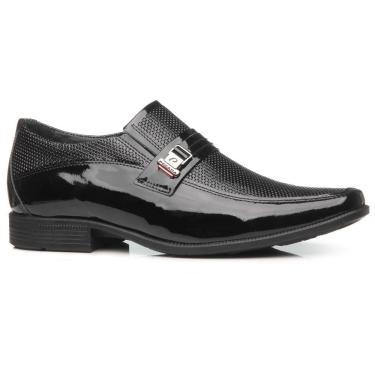 Imagem de Sapato Social Verniz Pegada 126504 Masculino - Preto