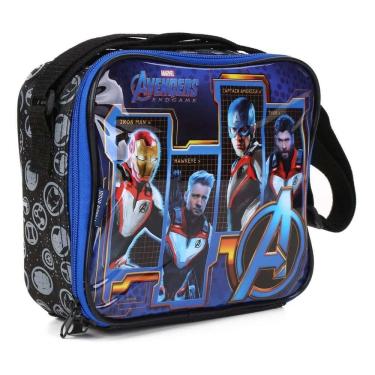 Imagem de Lancheira Avengers Com Garrafa E Porta Lanche 11612 Dmw