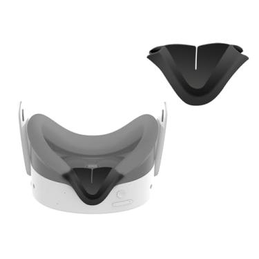 Imagem de NUHFUFA 1 PCS VR Headset Soft Light Blocking Nose Pad Fits for Quest 3S, Anti-Leakage Light Protective Nose Guard Silicone Blackout Cover Cushion VR Accessories