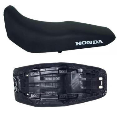 Imagem de Banco Completo Assento Em Couro Preto Nxr Bros 125/150 03/08 - Loja Du