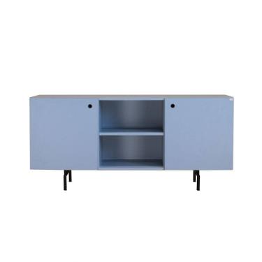 Imagem de Rack Tube 2 Portas 1 Nicho 1320x620x420 Azul Sereno - Mdf Arauco