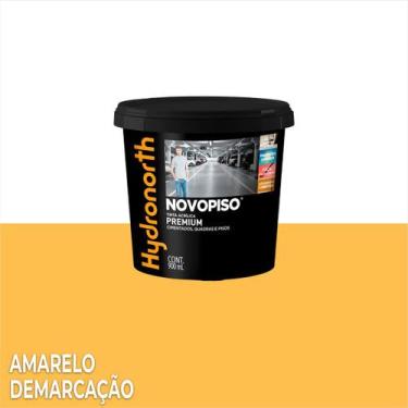 Imagem de Tinta Acrílica Novopiso 900 ML Hydronorth - Cores, Amarelo Demarcação